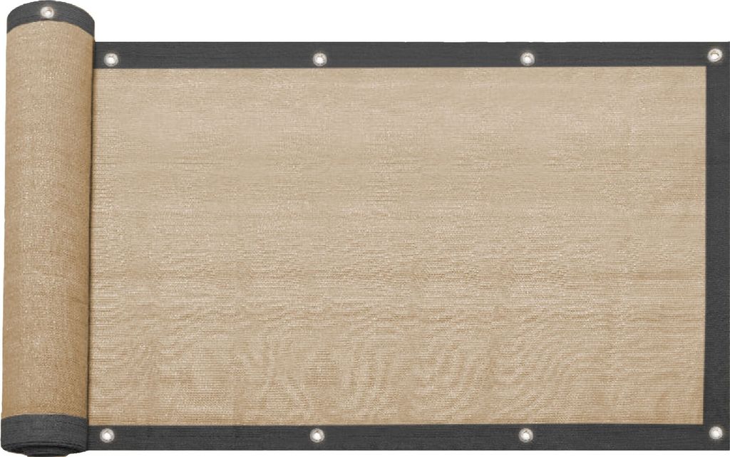 Windschutzscheibe Rebecca Mobili Celtis 200x1000 Hdpe Polyethylen Aluminium Beige Schwarz