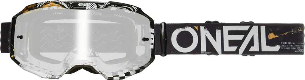 Lunettes de Protection Moto Cross O'Neal B-10 ATTACK Écran Argent Miroir