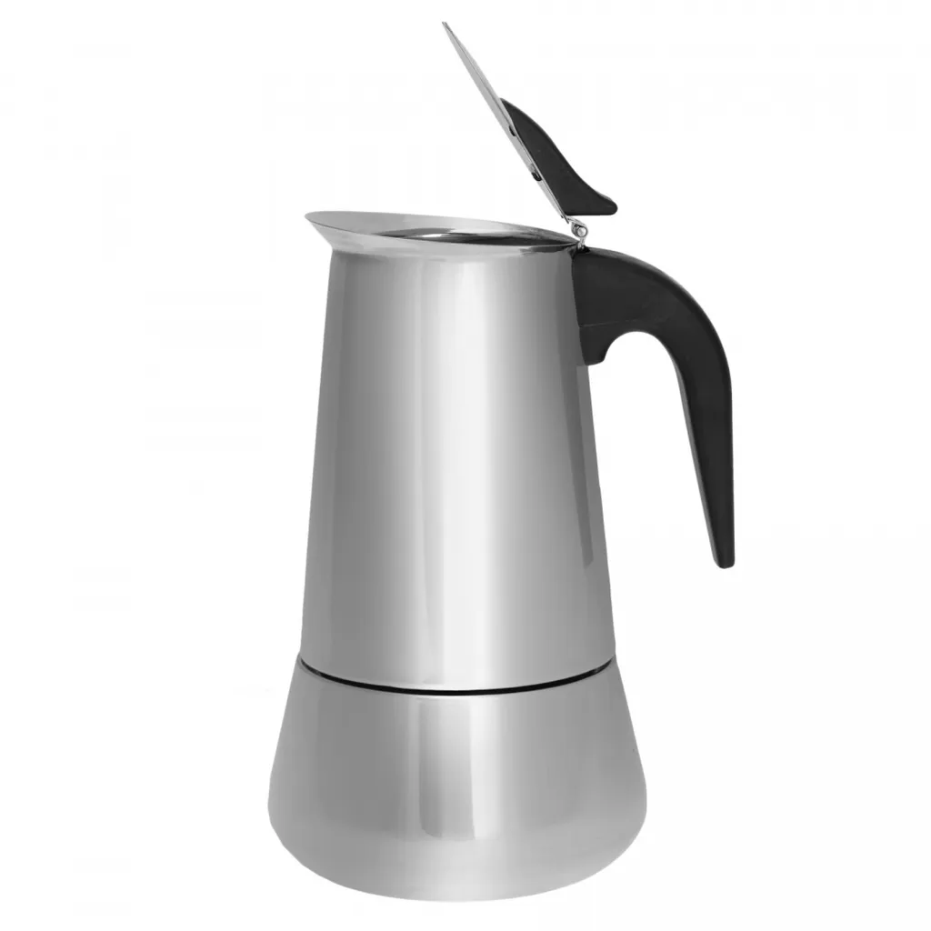 Kinghoff Macchina Per Caffè Espresso In Acciaio Inox - Moka Da 9 Tazze (200ml) Adatta A Induzione