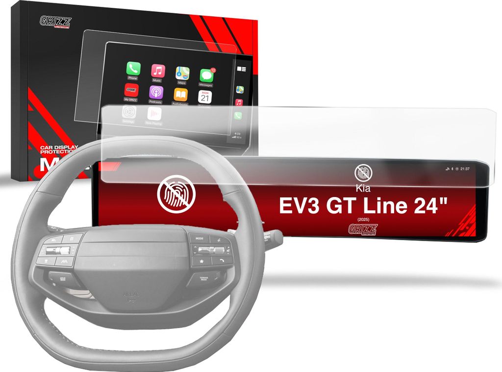 Matte Autodisplayfolie für Kia EV3 GT Line 24" (2025), Grizz Protector