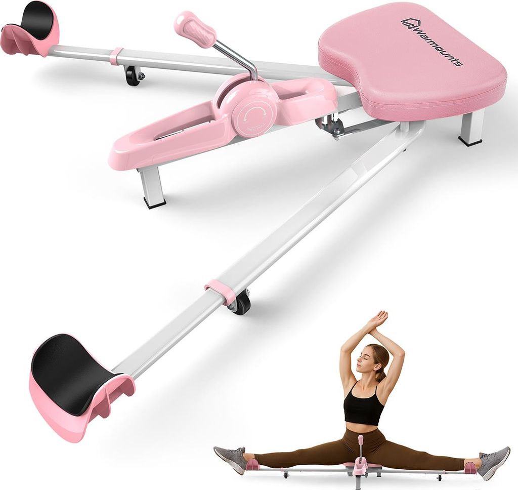 Warmounts Beinspreizer 2-Bar Spagattrainer - Leg Stretcher Flexibility Equipment für Ballett, Yoga, Tanz, Kampfsport, MMA & Home Gym Fitness (Pink)
