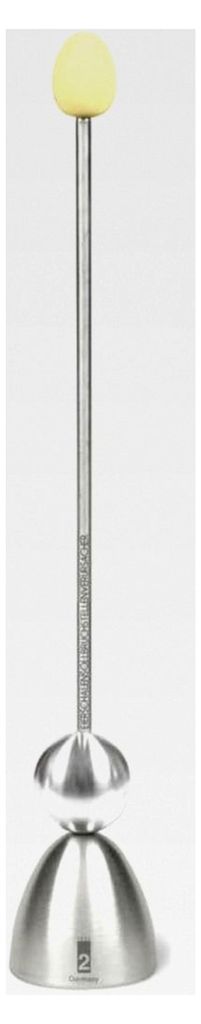 Clack Eierköpfer, Edelstahl, Gelb, 24 x 4 x 24 cm