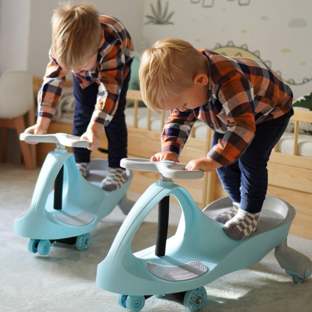 Baby TwistCar - Roues brillantes bleu pastel ! Image du produit 