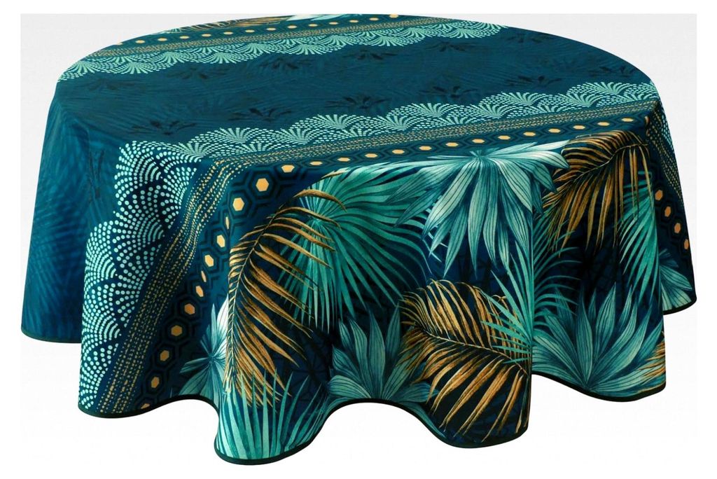Runde Tischdecke Paraiso, schmutzabweisend, 160 cm