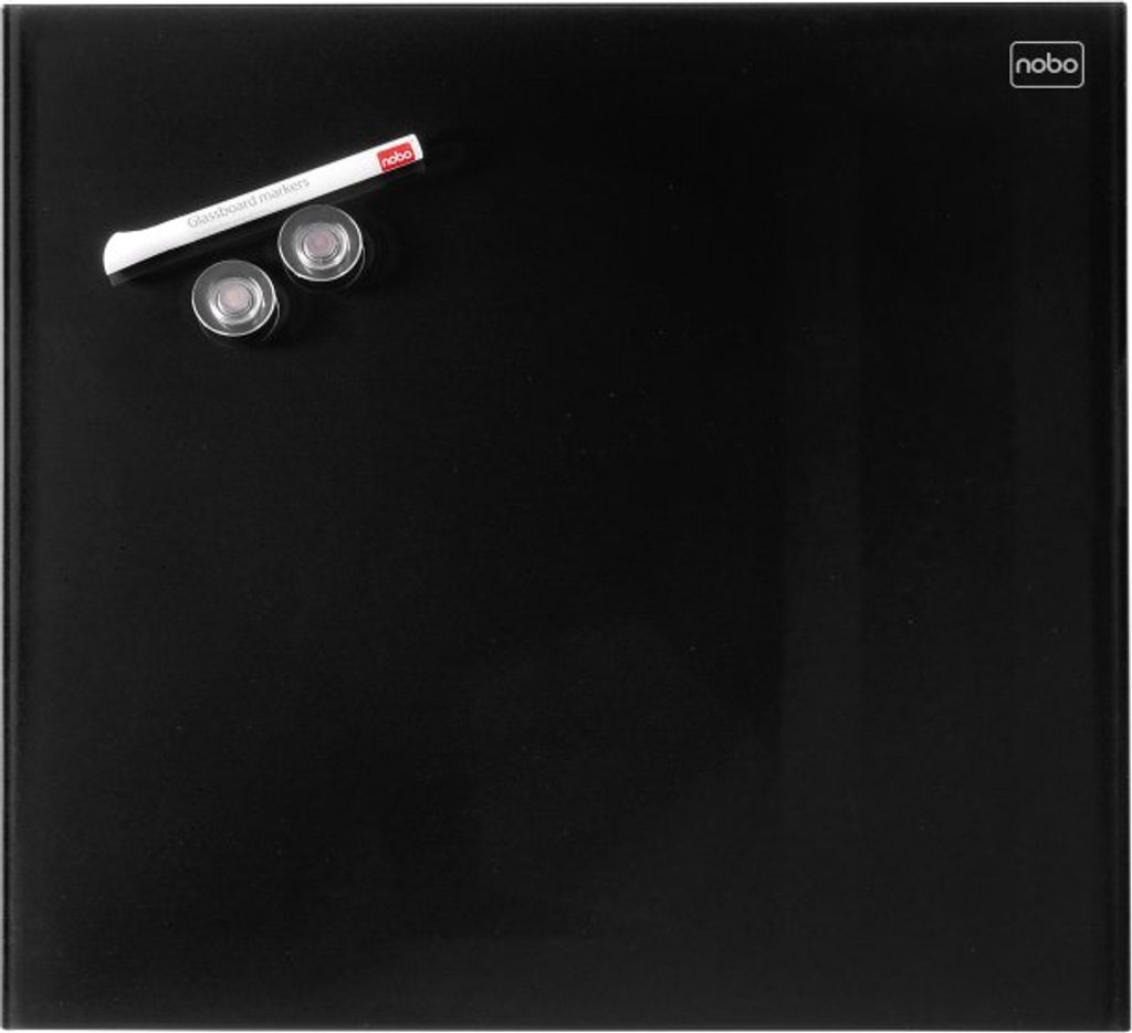 Nobo Diamond Glas magnetische Glastafel schwarz, 300 x 300 Produktbild 