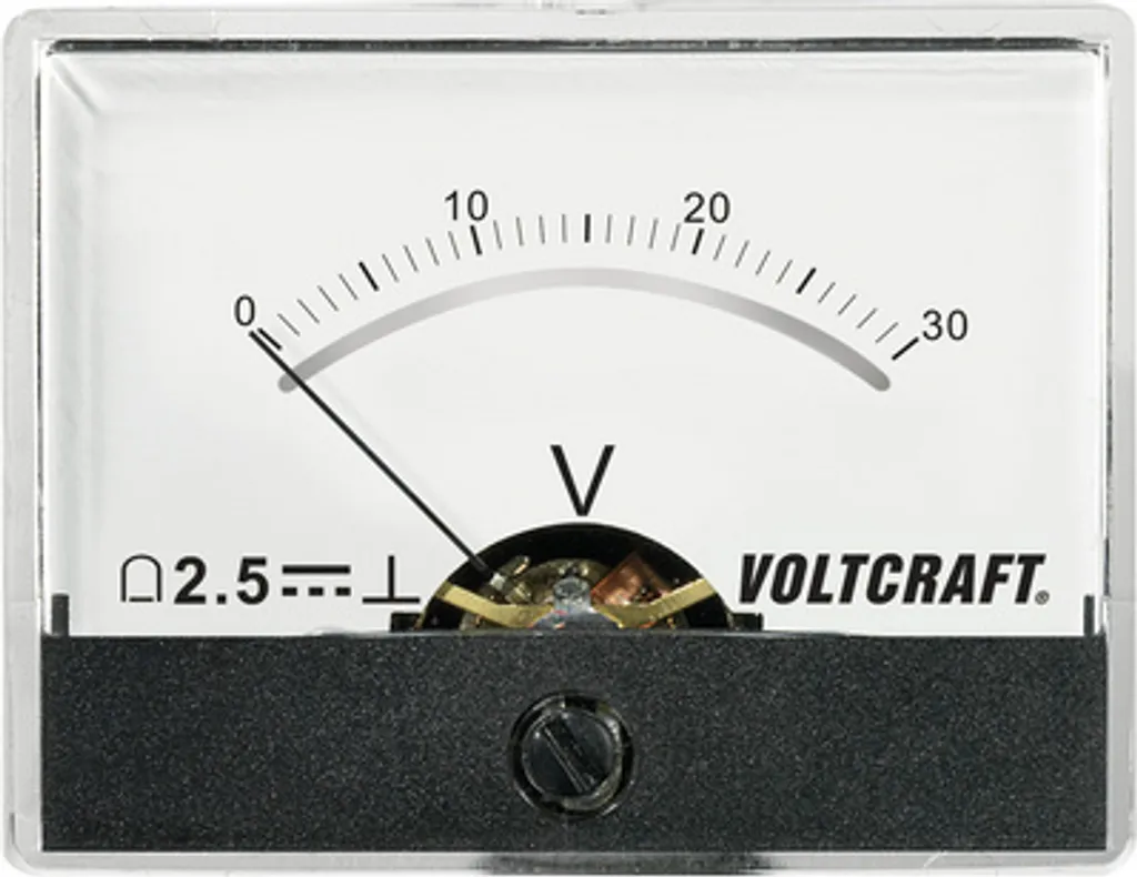 Voltcraft AM-60X46/30V/DC Voltmètre Analogique à Cadre Mobile 30V