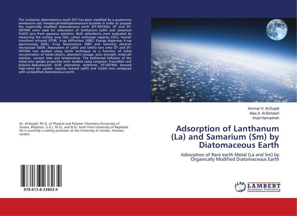 Adsorption of Lanthanum (La) and Samarium by Diatomaceous Earth