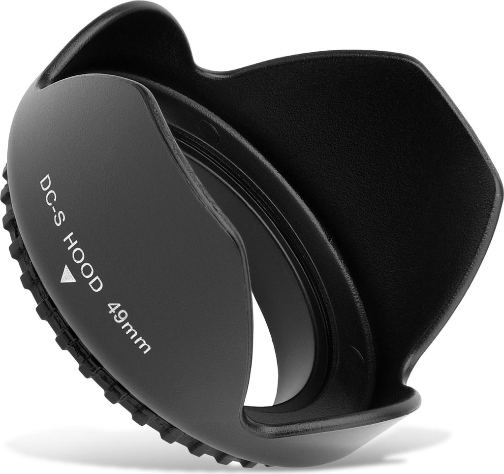 CELLONIC Gegenlichtblende kompatibel mit Ø 49mm - Filtergewinde Ø 49mm Objektiv Sonnenblende Kamera Streulichtblende Lens Hood