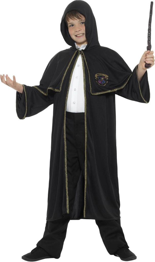 Smiffys - Umhang für Kinder SM1750 (128-134) (Schwarz)