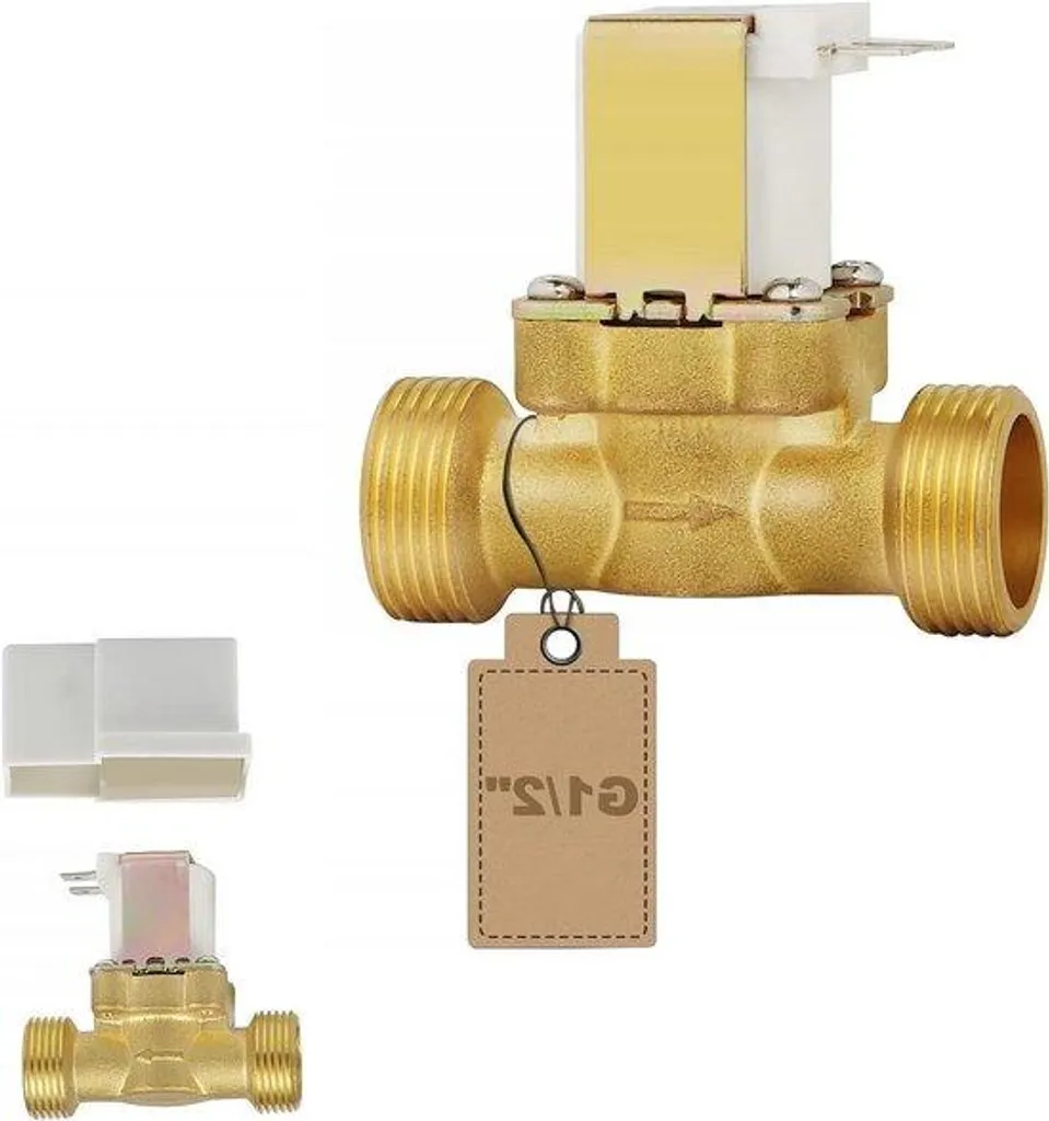Évitez les fuites d'eau avec cette électrovanne 12V NC G1/2 laiton fiable
