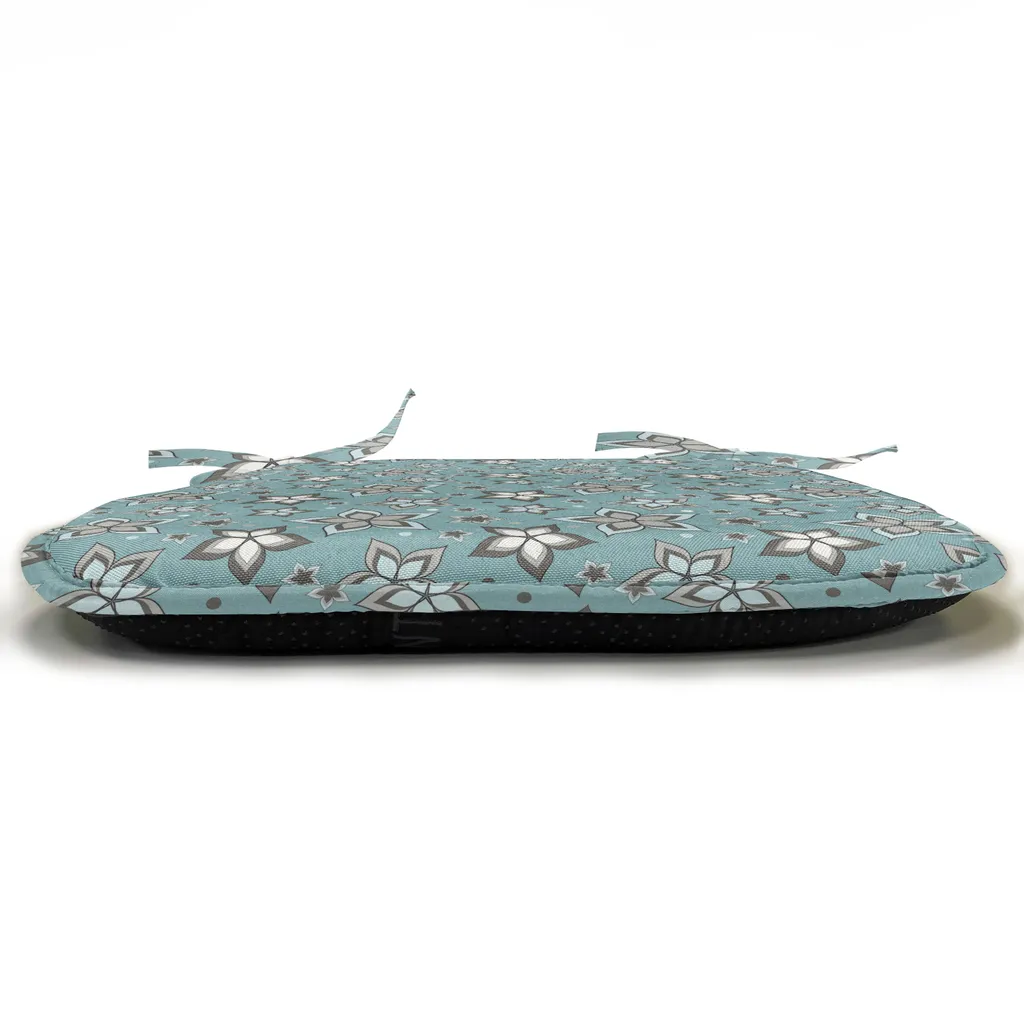 Coussins de chaise anti-taches 40x40 cm lot de 4 avec sangles gris pâle