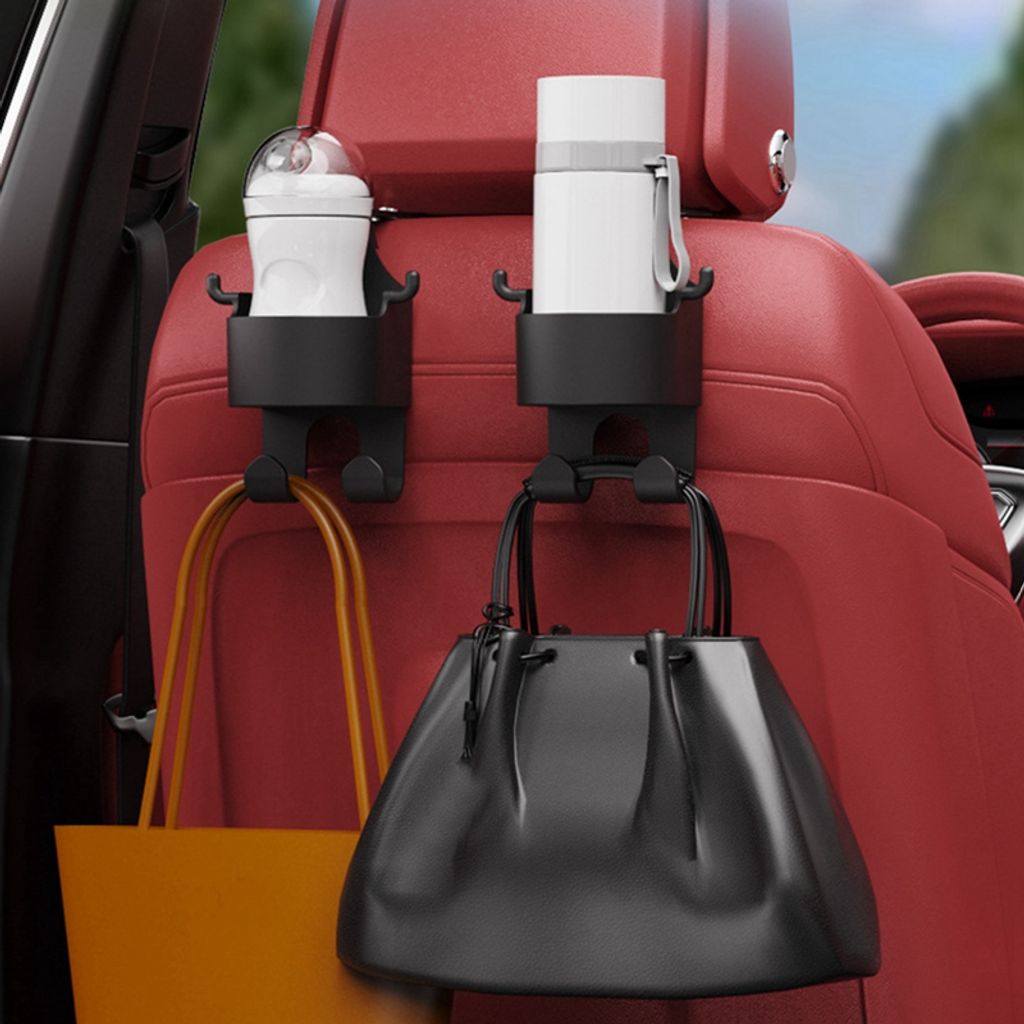 2erSet Autohaken Halterung Autositz Gepäckhalter Kopfstütze Haken