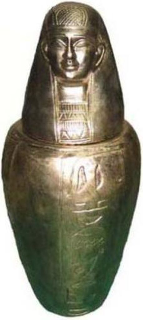 Kanope Urne Sarkophag Ägypten Pharao Ramses Deko Ägyptische Figur 46 cm XXL Neu