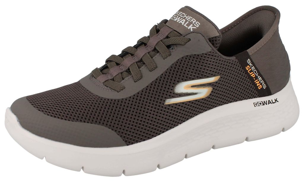 SKECHERS Slip-ins Herren Schlupfsneaker braun Textil -  Produktbild 