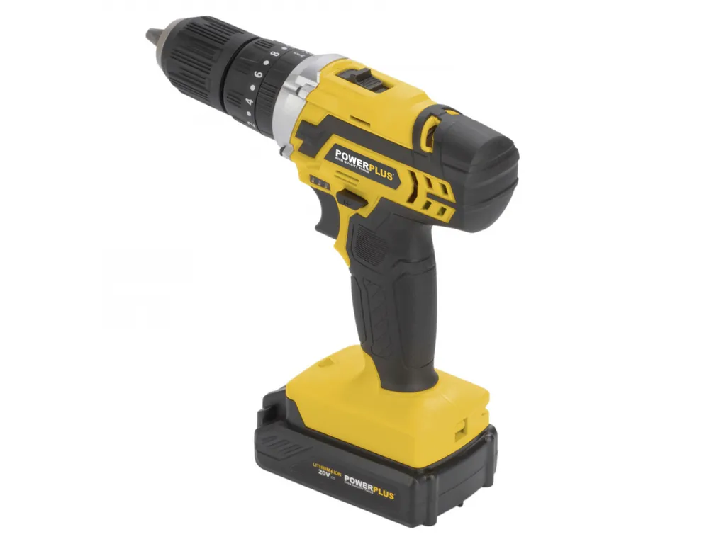 Pack Perceuse visseuse sans fil et Visseuse à chocs Powerplus 20V Max - 3