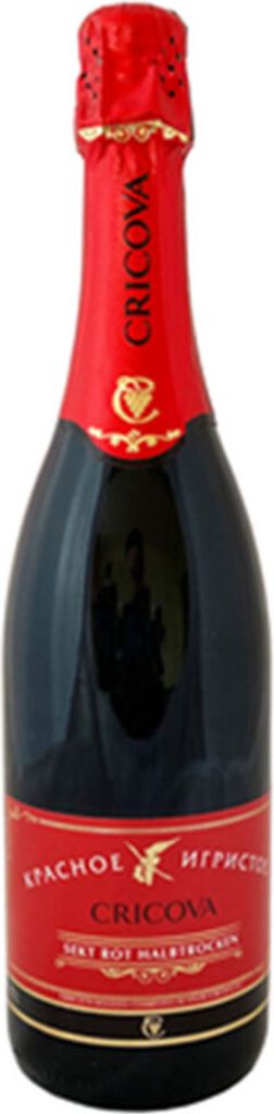 Sekt Cricova rot halbtrocken 0,75L Igristoje Schaumwein Produktbild 