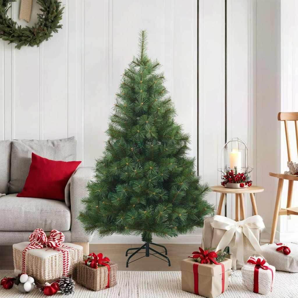 "Schlussverkauf" Künstlicher klappbarer Weihnachtsbaum(1 pc) - Kunstbaum/Tannenbaum - Grün 120 cm PVC, Stahl C8207