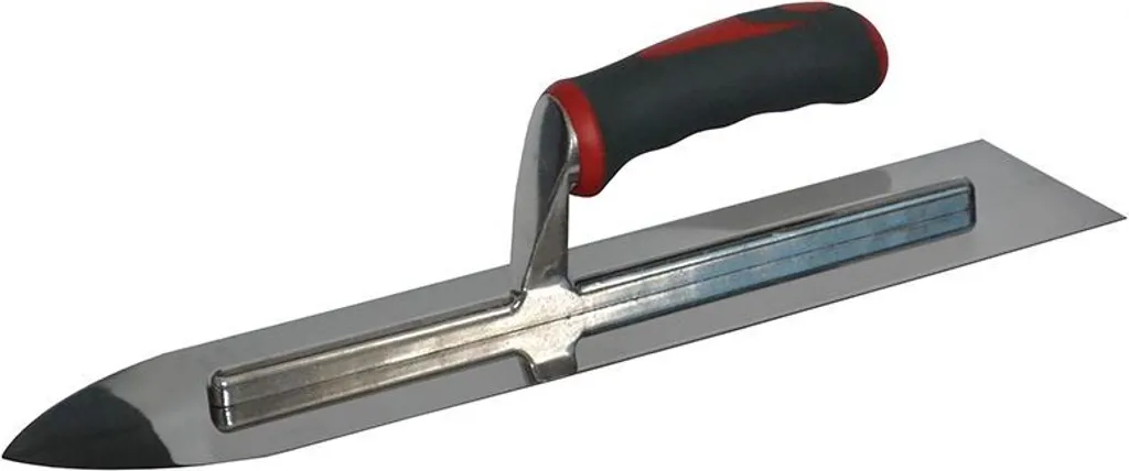 Spatule inox 16 pouces avec manche ergonomique souple pour lissage enduit