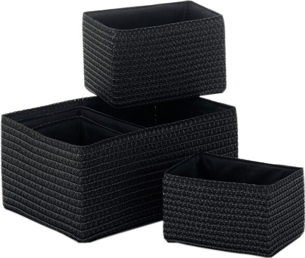 Kela Korb-Set Rimossa PP-Kunststoff schwarz 5tlg, 21780 Produktbild 