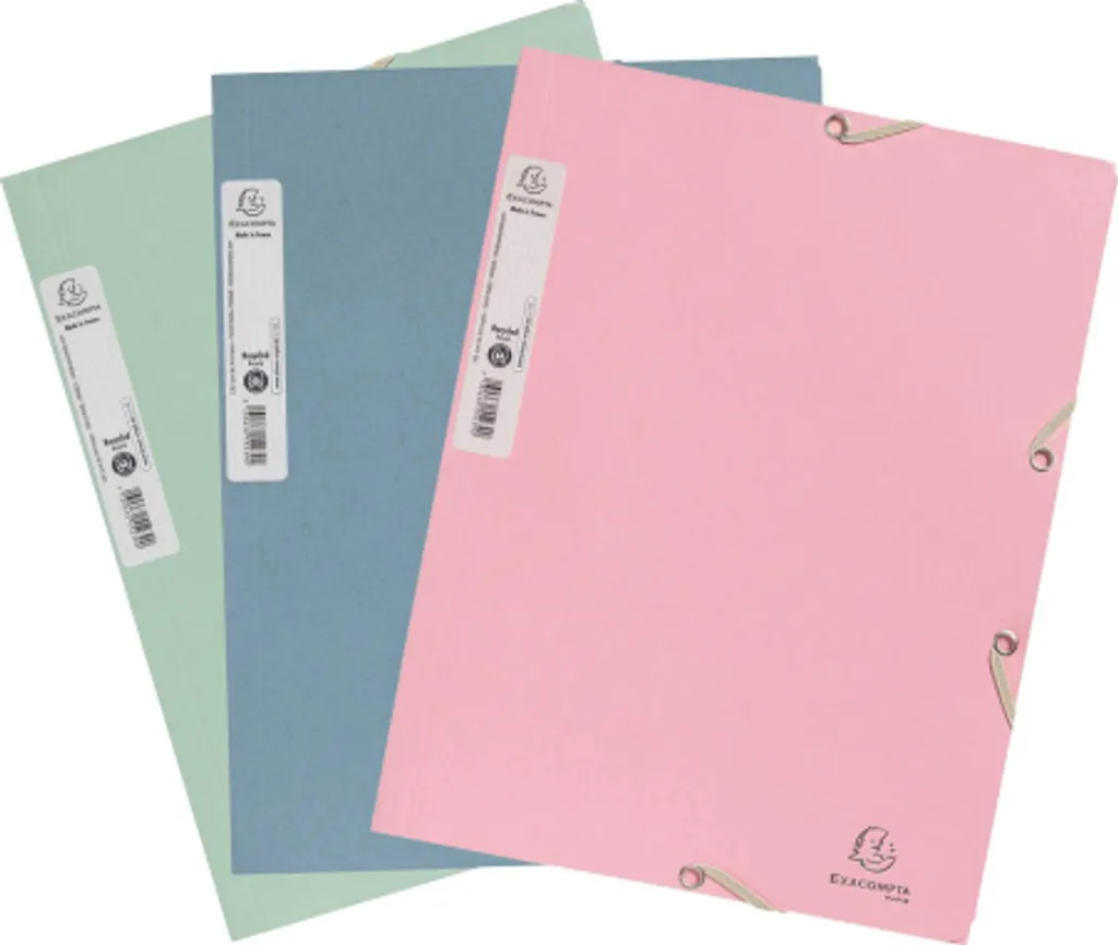 Pochette à Élastique Recyclée 400g Haute Résistance Exacompta Lot de 36