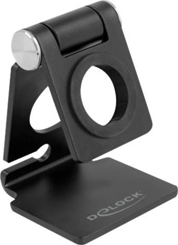 Support Smartwatch inclinable Delock noir - Socle robuste en métal 18429