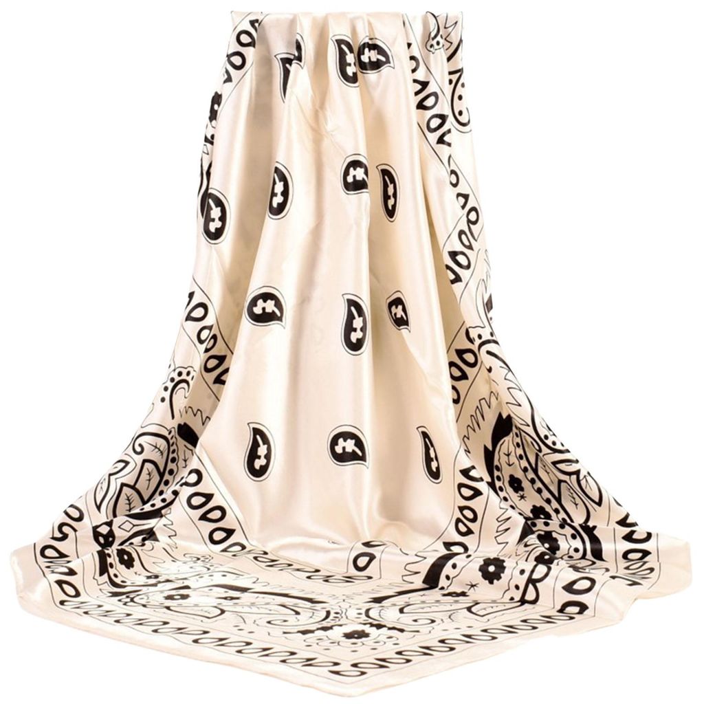 Kopftuch mit Paisley-Muster, Sonnenschutz, glattes Kopftuch ohne Krempe für Spa-Anwendungen