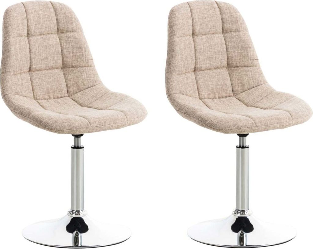 2er Set Stühle Emil Stoff creme