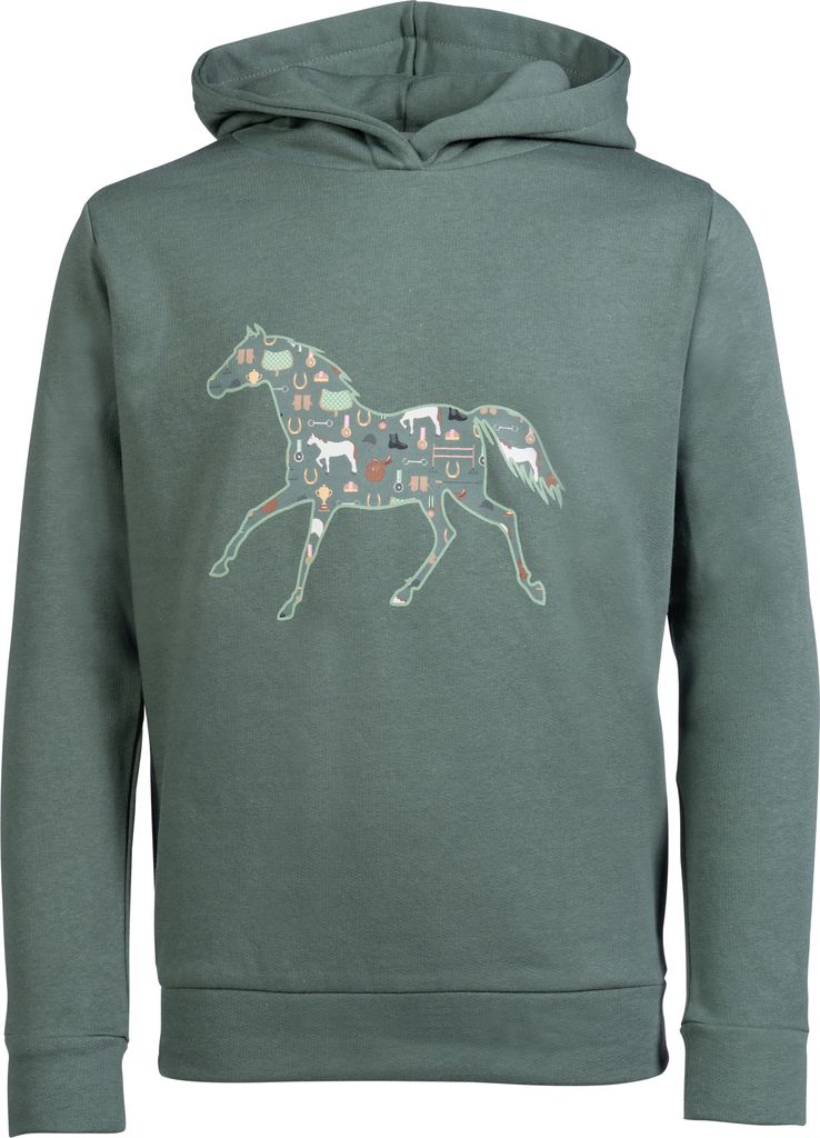 HKM Hoody Judy Kinder, Farbe:dunkelgrün, Größe:134/140 Produktbild 