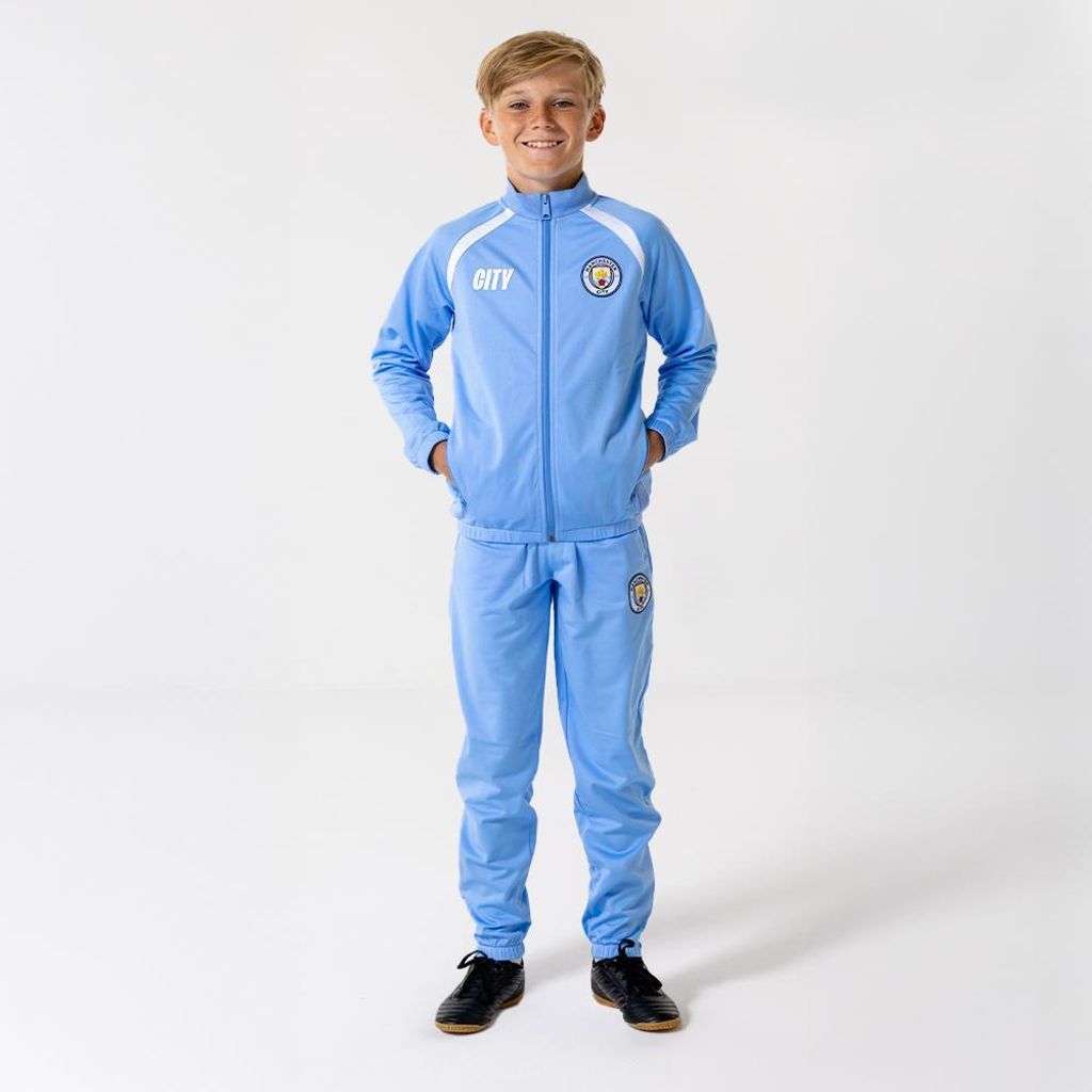 Manchester City Trainingsanzug Kinder - Größe 152 - Saison 2025/2026 - Blau - Offizielle Manchester City Fanartikel