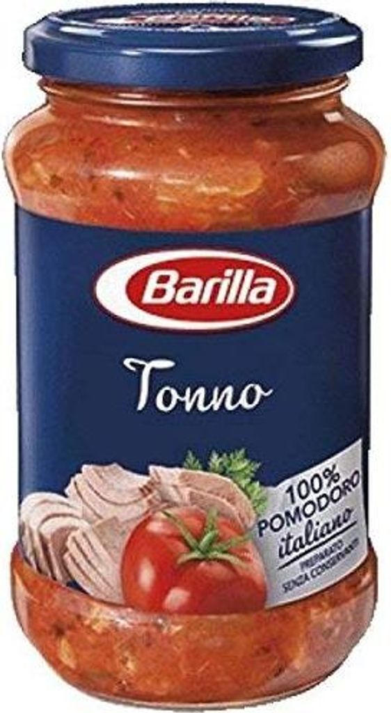 Barilla Sauce Tonno all`Olio d`Oliva 6 x 400g = 2400g Nudelsoße mit Thunfisch Glutenfrei