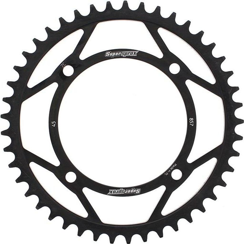 Supersprox Kettenrad 520 LK 145,0mm Ø 125mm 45Z 4-Loch Stahl schwarz