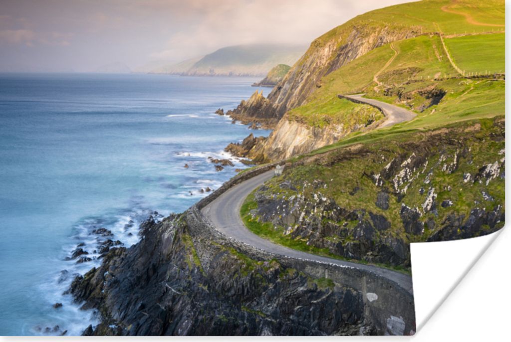 MuchoWow Poster Küstenstraße in Irland 60x40 cm - Schlafzimmerdekoration