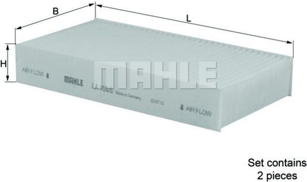 MAHLE Innenraumfilter LA 168/S Pollenfilter für HONDA HR-V (GH)