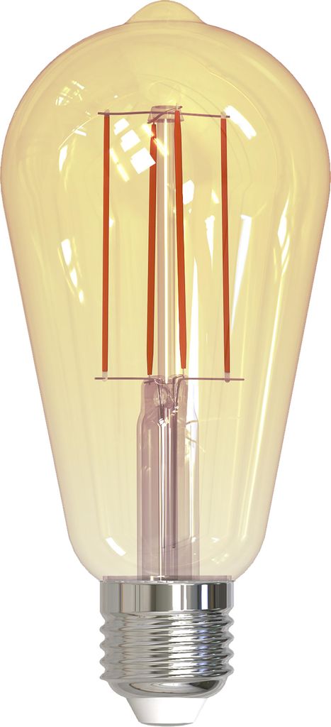 A close-up studio shot of a single LED light bulb.
