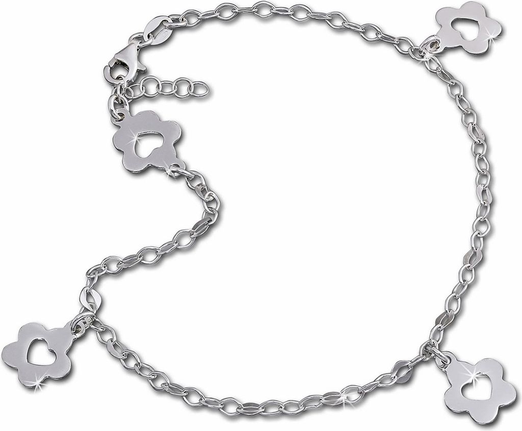 SilberDream Damen-Fußkette 25,5cm 925 Silber allergenfrei Produktbild 