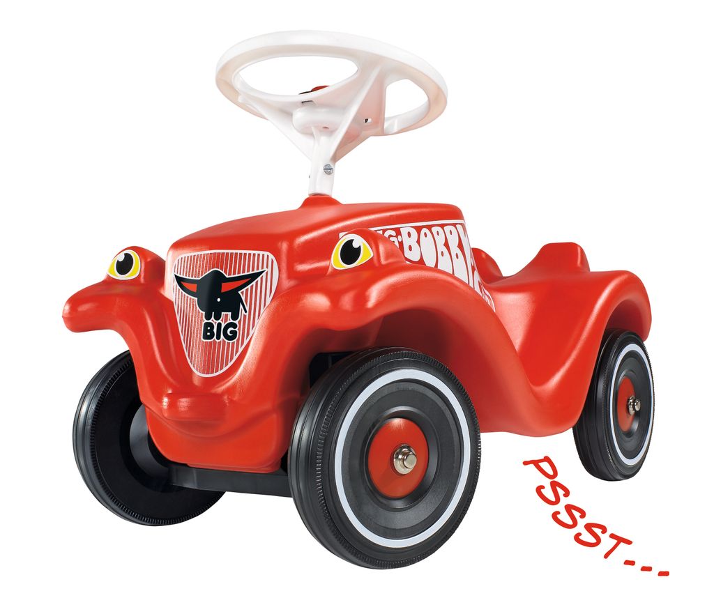 Spielzeug Kinderauto BIG Bobby-Car Whisper Wheels Kunststoff Kinderfahrzeug 