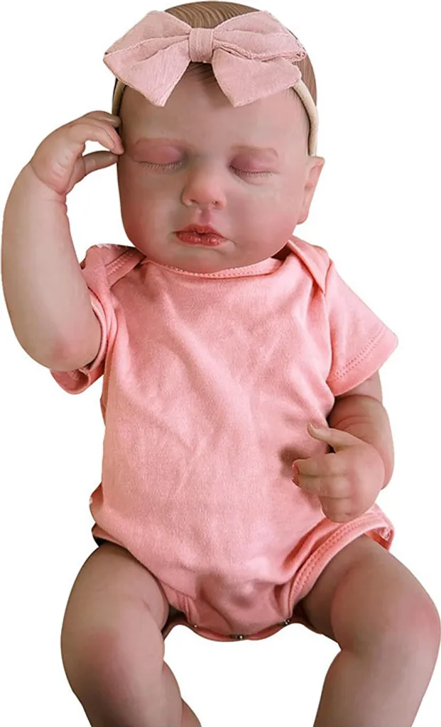 Poupée en plastique lavable 48 cm sans cheveux emmêlés pour enfant