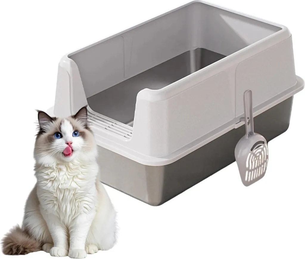 Vaschetta Gatti Acciaio Inox XS Bordo Alto - Eterna e Antiodore