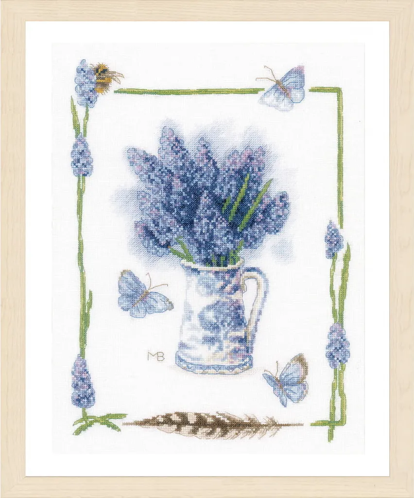 Kit Broderie Point de Croix Lanarte Complet avec Diagramme Lisible