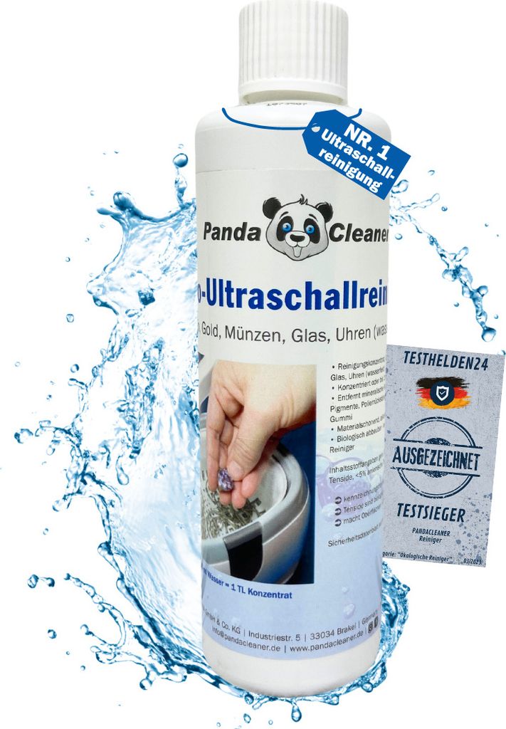PandaCleaner Ultraschallreiniger für Ultraschallbad - 250ml Produktbild 