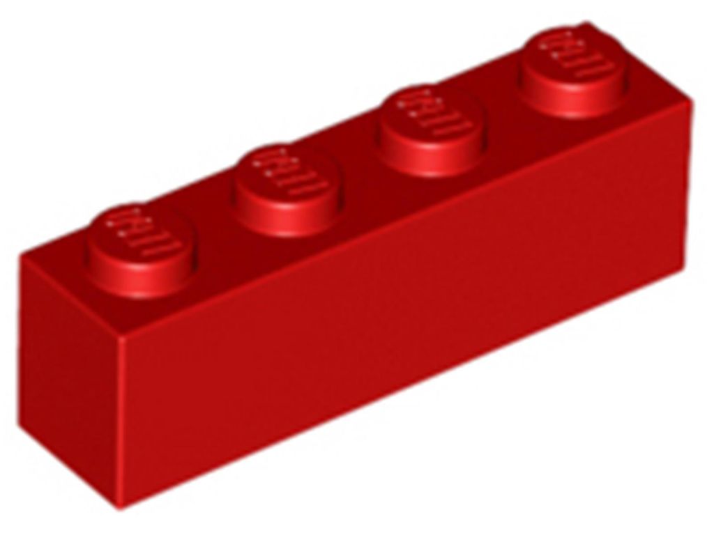 Lego® 50 pezzi 3010 Mattoncini 1x4 Parte Basic 50 Rosso Immagine del prodotto 
