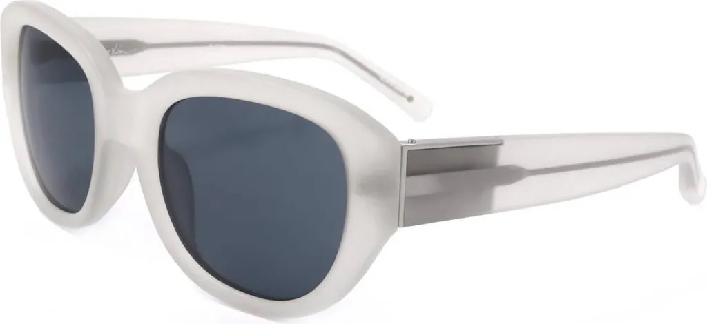 Lunettes de soleil Phillip Lim PL101 anti-éblouissement blanc cassé