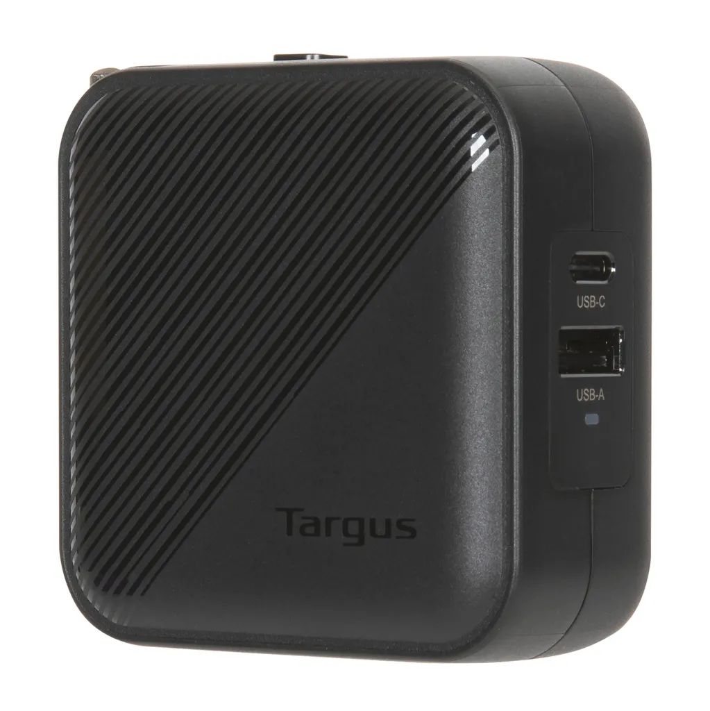 Chargeur Targus 65W GaN Multi-ports avec Adaptateurs de Voyage Inclus