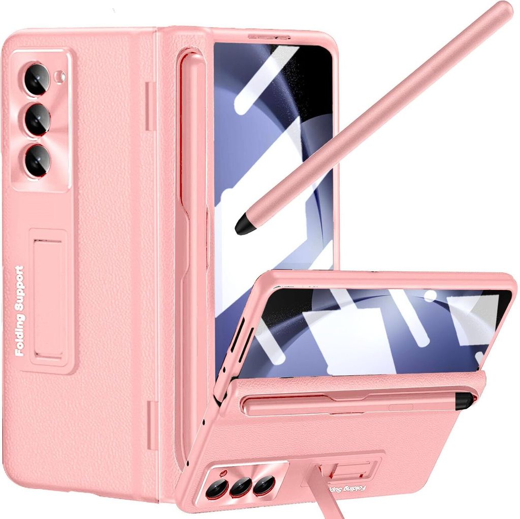 Pouzdro na Samsung Galaxy Z Fold 6 Tvrdého kožené pouzdro s Obrázek produktu 1