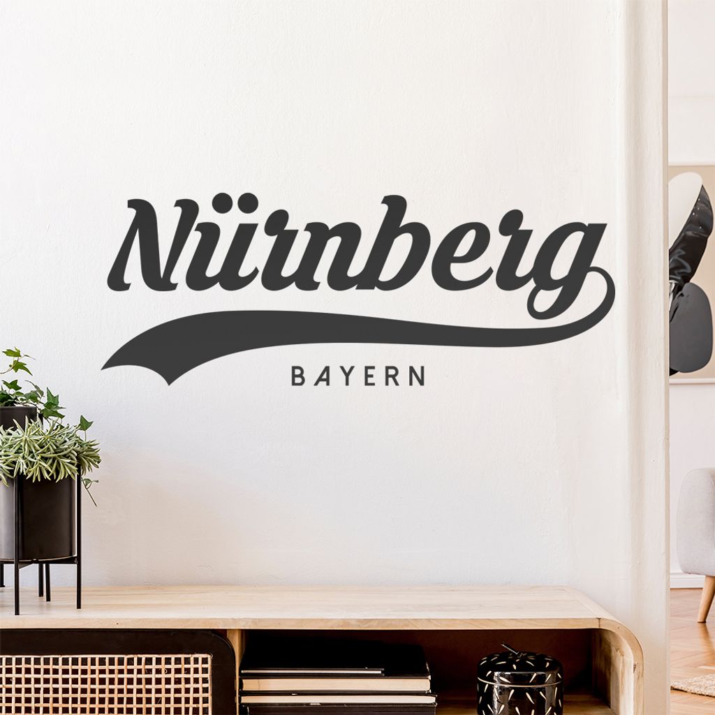 Nürnberg Bayern Wandtattoo Wandaufkleber Wall Sticker - Dekoration, Küche, Wohnzimmer, Schlafzimmer, Badezimmer