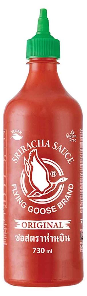 FLYING GOOSE Sriracha Chilisauce, scharfe Würzsauce aus Thailand, 730 ml