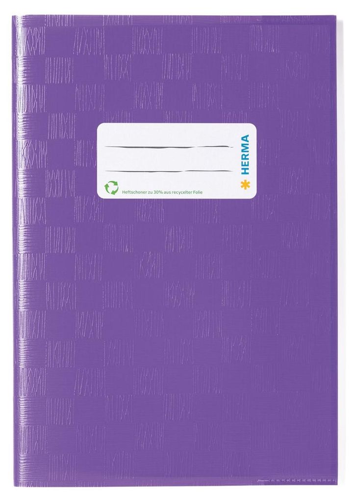 HERMA 7426 protège-cahier PP A5 violet foncé avec étiquette Image du produit 