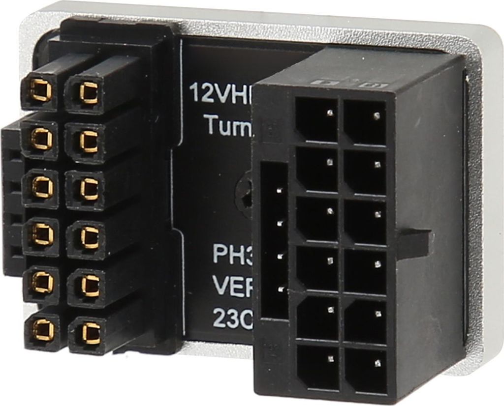 ATX 16Pin Stecker auf 16pin Buchse 180 Grad abgewinkelter Adapter 12V PCIe5.0 HPWR GPU U Turn Winkelstecker für Desktop PC Silber