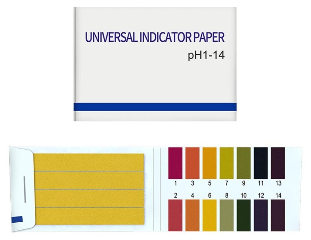 INF pH-Teststreifen 5 Bücher, Papier 7x4.5cm, 80 Streifen für Wasser, Labor