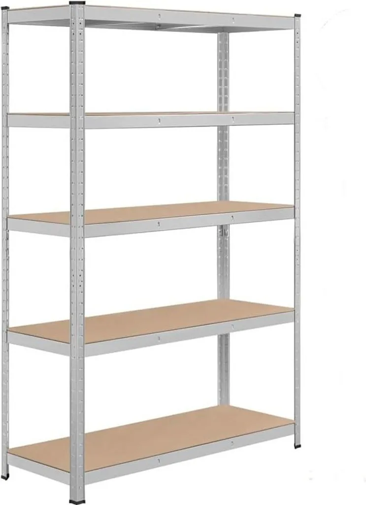 Étagère d'atelier pour charges lourdes 5 plateaux acier 120x45x180